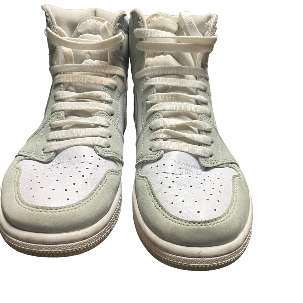 Women's White and Cream High-Top Sneakers - Picture 3 of 14